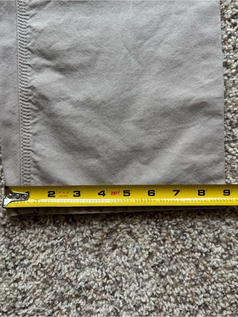 The North Face Mens 34 Regular Pants Beige Cotton Blend Straight Outdoor Hiking